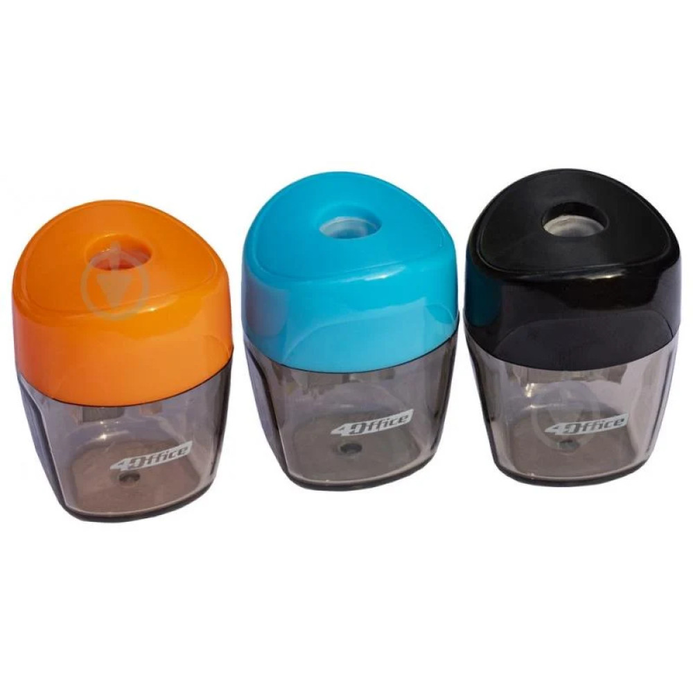 Стругачка з контейнером, асорті, 4-315, 4OFFICE